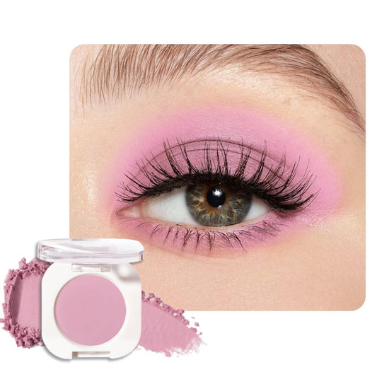 Light Peach Matte Eyeshadow Palette for Women, Single Monochrome Eye Shadow Makeup, Shiny Pressed Powder, Blendable Natural sombras para ojos, Holographic,Vegan,Travel -2-Velvo Beauty