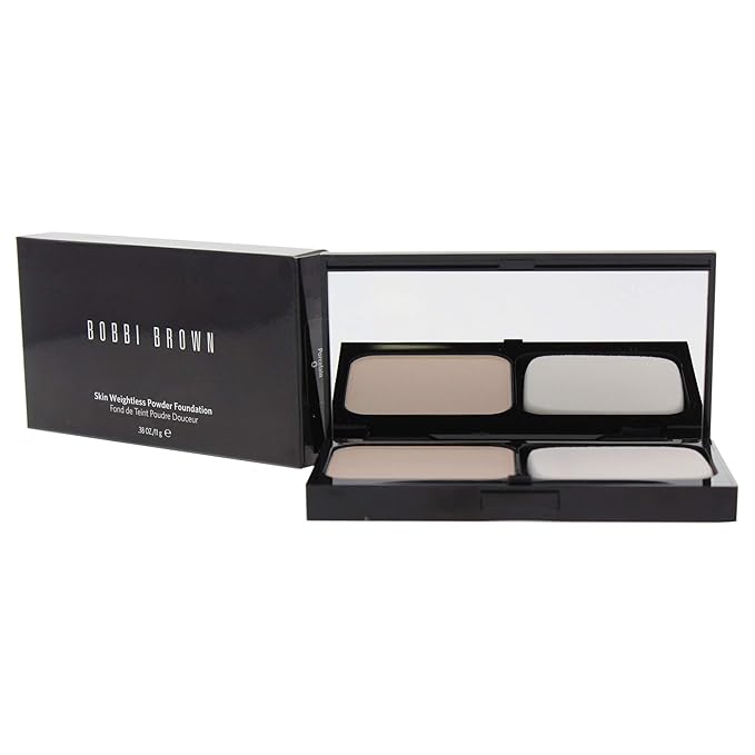 Bobbi Brown Skin Weightless Powder Foundation for Women, No.0 Porcelain, 0.38 Ounce-Velvo Beauty