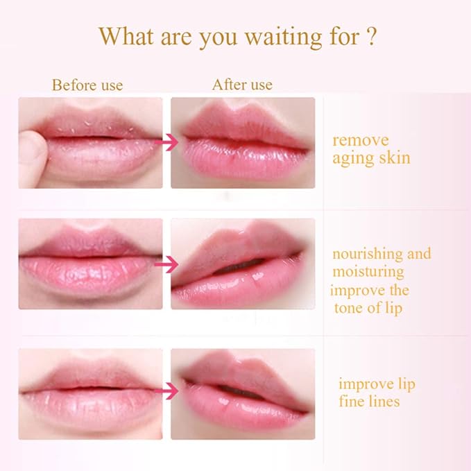 Lip Mask, 30PCS Collagen Crystal Pink Lip Care Gel Pads Treatment, Moisturizing Anti-Wrinkle Anti-Aging Firm Hydrate Lips, Remove Dead Skin Moisture Essence Make Your Dry Lip Attractive Sexy-Velvo Beauty