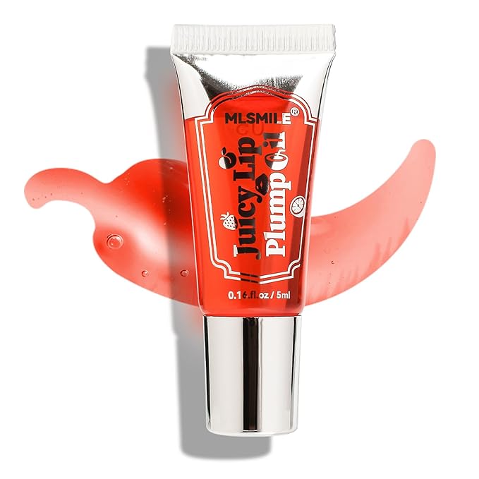 Lip Plumper Lip Gloss, Instant & Long-Term Lip Plumper, Roll On Lip Plumping Lip Gloss, Extreme Lip Plumper, Maximum Plump Extra Strength Lip Plumper for Women (#05)-Velvo Beauty