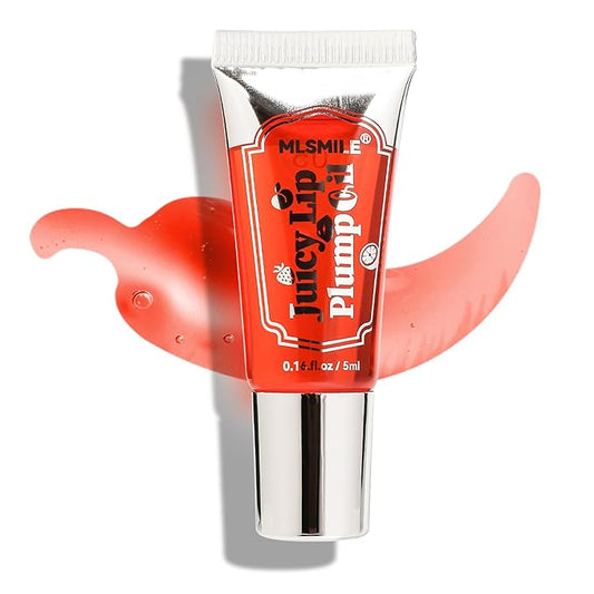 Lip Plumper Lip Gloss, Instant & Long-Term Lip Plumper, Roll On Lip Plumping Lip Gloss, Extreme Lip Plumper, Maximum Plump Extra Strength Lip Plumper for Women (#05)-Velvo Beauty