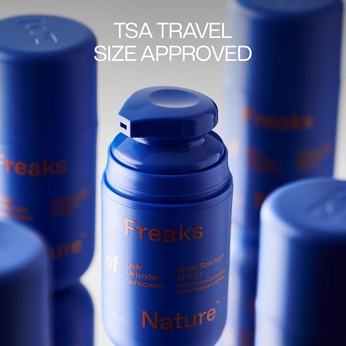 Daily Defender SPF 30 | 100% Mineral Sunscreen | Lightweight, Fast-Absorbing, 40-Min Water-Resistant | Plant-Based, Eco-Friendly, Reef-Safe, Cruelty-Free | All Skin Types | 1.7 oz I Pack of 2-Velvo Beauty