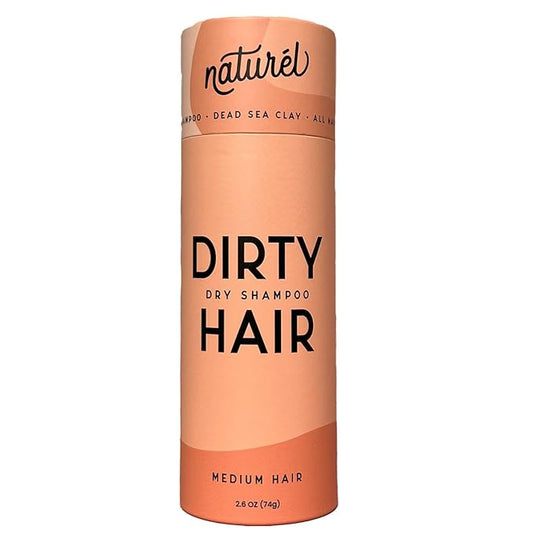 Naturel Dry Shampoo Volumizing Powder for Light and Dark Hair | Non-Aerosol, Made in USA, No Benzene, Vegan, Talc and Aluminum Free | Grapefruit Essential Oil | 2.6 OZ Plastic-Free Packaging-Velvo Beauty