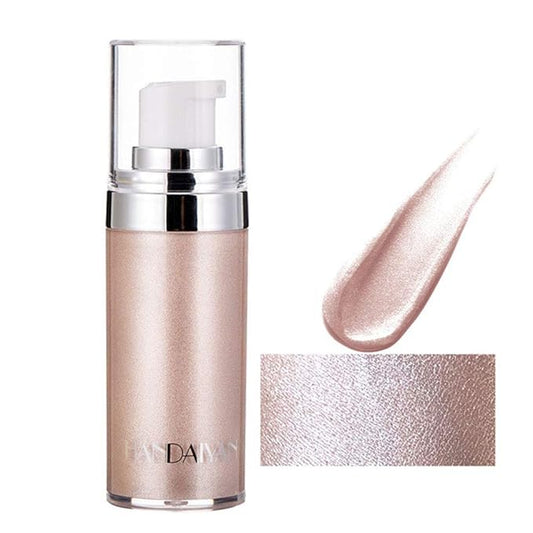 Body Face Luminizer Highlighter Cream Spray Liquid Bronzer Illuminator Glow Glistening Makeup Foundation Cheekbone & Blush Liquid Highlighter Smooth Shimmer Glow Makeup(#01 Pearl White)-Velvo Beauty