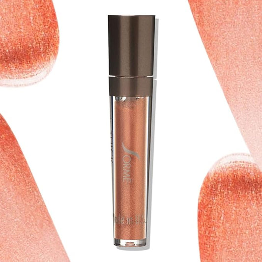 SORME Treatment Cosmetics LipThick gloss | Plumping Lip Gloss for Shiny and Fuller Looking Lips with Maxi-Lip Peptides | Unveil Shade-Velvo Beauty