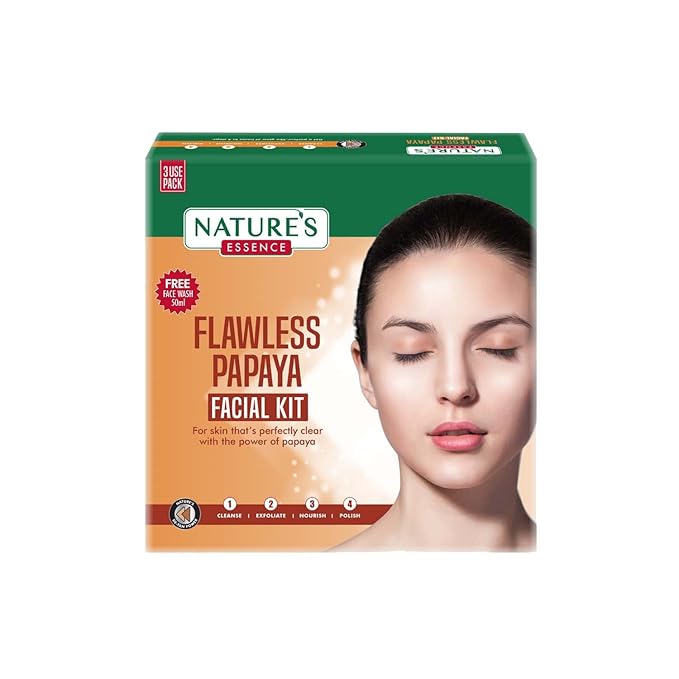 Nature's Essence Flawless Papaya Facial Kit-Velvo Beauty