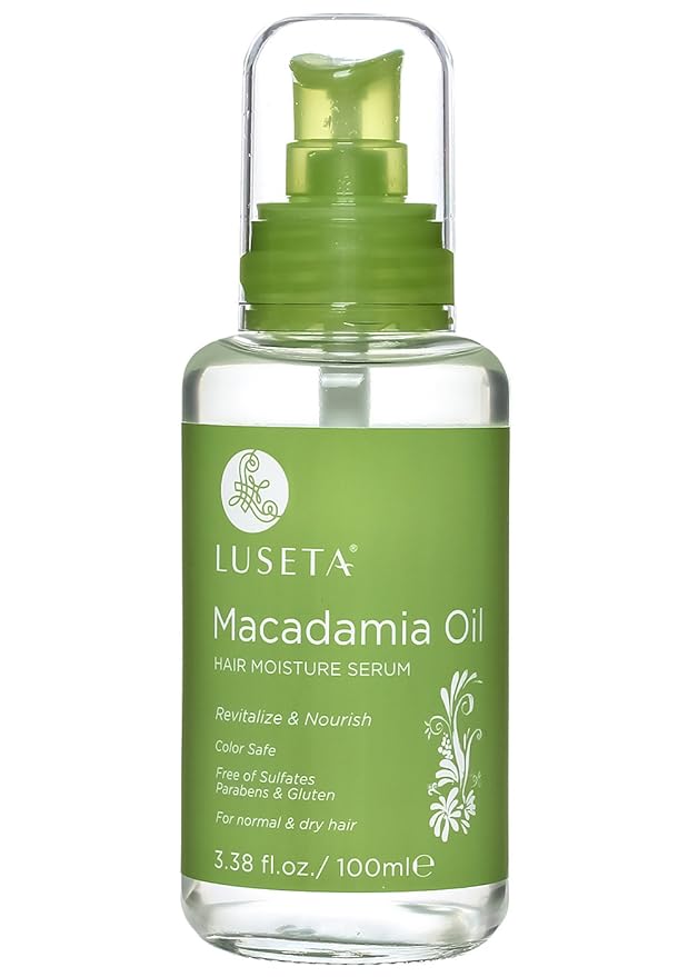 Luseta Macadamia Oil Hair Moisture Serum Nourishing & Revitalizing for Normal and Dry Hair 3.38oz-Velvo Beauty