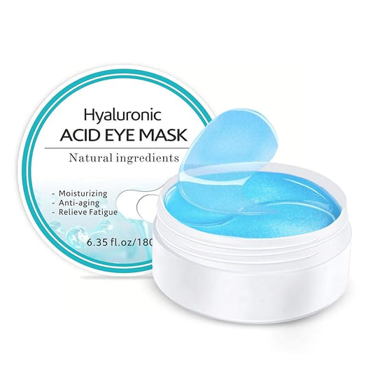 Under Eye Patches, Hyaluronic Acid Eye Mask Moisturizing, 60PCS Eye Gel Pads With Collagen Eye Treatment for Reducing Dark Circles, Wrinkles Anti-Aging, Fine Lines Eye Bags Puffiness Women Men-Velvo Beauty