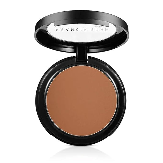 Frankie Rose Cosmetics Powder Foundation – Full Coverage Face Powder For Pores & Imperfections, Evens Out Skin Tone & Shine-Control | 58 Grams (Bronze)-Velvo Beauty