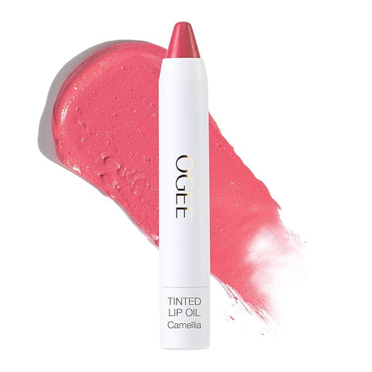 Ogee Tinted Sculpted Lip Oil, Camellia-Velvo Beauty