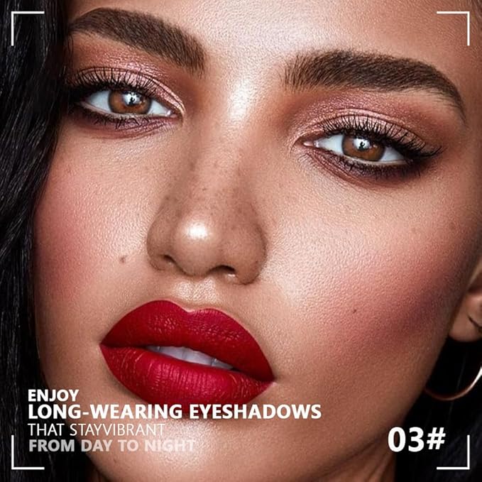 Cream Eyeshadow Quad, Nude Brown Matte Shimmer Eyeshadow Palette Makeup, Neutral Eye Shadow Palette for Older Women Pigmented Waterproof, sombras para ojos, 03-Velvo Beauty