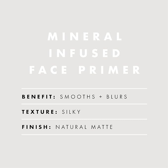 e.l.f. Mineral Infused Face Primer, Primer For A Smooth Foundation Base, Fills In Fine Lines & Refines Complexion, Vegan & Cruelty-free, Large-Velvo Beauty