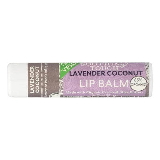 SOOTHING TOUCH Lavender Coconut Lip Balm, 0.25 OZ-Velvo Beauty