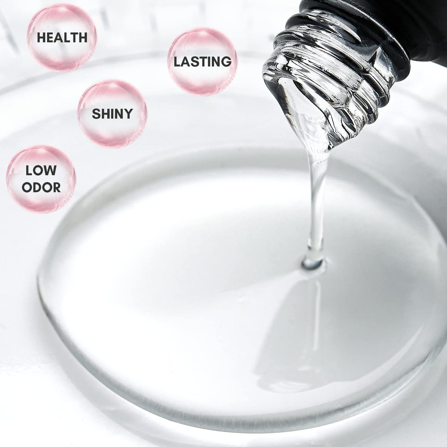 Makartt Nail Strengthener Gel Base & Top Coat Kit, 3Pcs 8ML, Long-Lasting Base & No Wipe Top Coat for Damaged Thin Nails, UV/LED Lamp Required, Promotes Nail Growth-Velvo Beauty