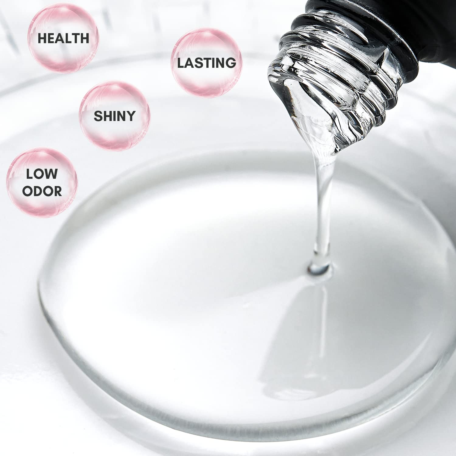 Makartt Nail Strengthener Gel Base & Top Coat Kit, 3Pcs 8ML, Long-Lasting Base & No Wipe Top Coat for Damaged Thin Nails, UV/LED Lamp Required, Promotes Nail Growth-Velvo Beauty