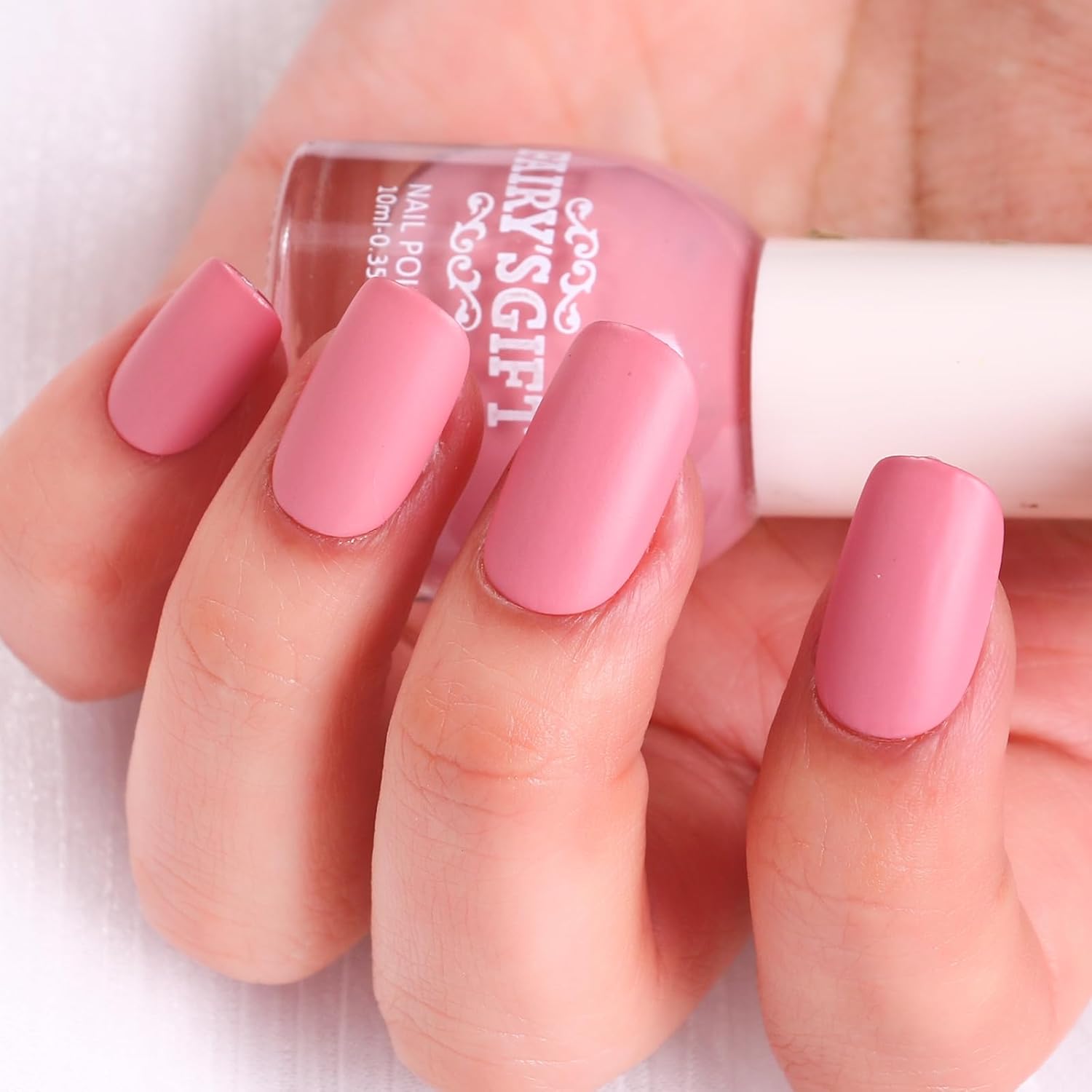 Major Dijit Matte Nail Polish Air Dry Nail Art Varnish (Cherry Pink, 10 ML)-Velvo Beauty