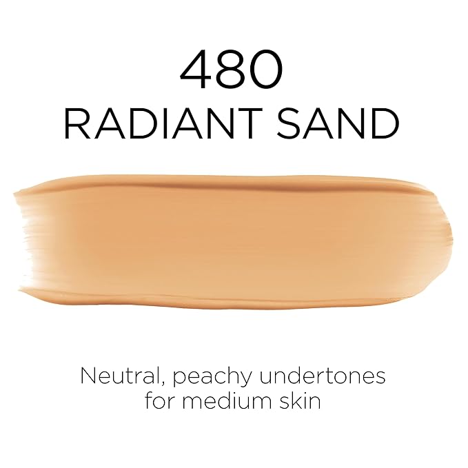 L'Oreal Paris Makeup Infallible Up to 32 Hour Fresh Wear Lightweight Foundation, 480 Radiant Sand, 1 Fl Oz, Packaging May Vary-Velvo Beauty