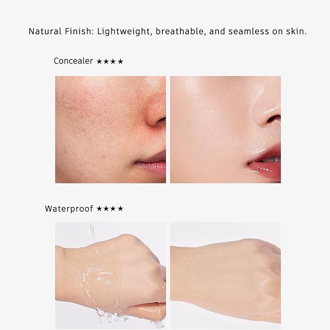 Moisture Cushion CC Cream Foundation for Mature Skin - Flawless Concealer BB Cream with Mushroom Head, Long-Lasting Waterproof Air Cushion CC, Natural honey and pine Makeup cream, Even Skin Tone（02#）-Velvo Beauty