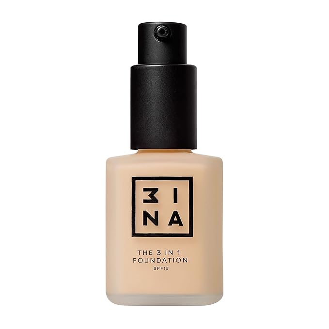 3INA The 3-In-1 Foundation 202 - Vegan Formula - Combination Of Primer, Concealer And Foundation - Medium Coverage - Natural Finish - Perfect For Covering Lines And Blemishes - Long Lasting - 1.01 Oz-Velvo Beauty