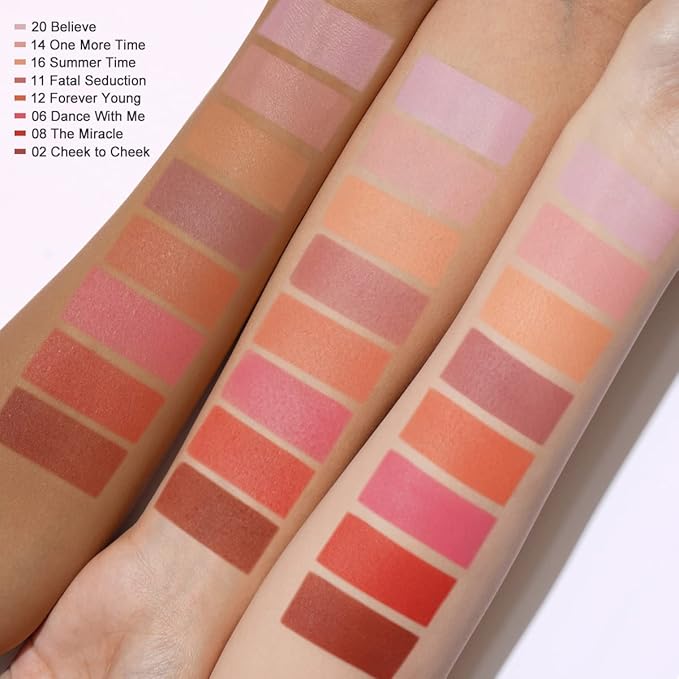 OULAC Blush Makeup Powder Mauve| Natural Matte Blush Cool Tone Skin Light Meidum | Buildable & Light Weight Smooth| Cruelty-Free Blush Vegan | 4.8g 11 Fatal Seduction (Mauve Wood Color)-Velvo Beauty