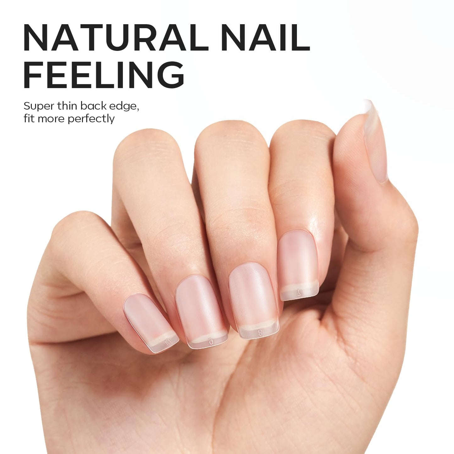 modelones Extra Short Square Fake Nail Tips - 510Pcs Full Matte Gel Tips Pre-shaped Full Cover Clear Acrylic Gel Kit False Press on Nails for Extension DIY Salon 15Sizes-Velvo Beauty