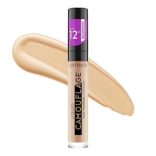 Catrice | Liquid Camouflage High Coverage Concealer | Ultra Long Lasting Concealer | Oil & Paraben Free | Cruelty Free (020 | Light Beige)-Velvo Beauty