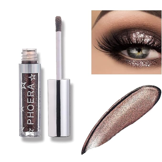Glitter Eyeshadow，Makeup For Eyes Liquid Shimmer Sparkle Glow Light Colors Pencil Stick Shiny Long Lasting Waterproof Shining Eye Shadow Sets Metallic Pigments Metals Gloss Sparkling Pen Kit (A107)-Velvo Beauty