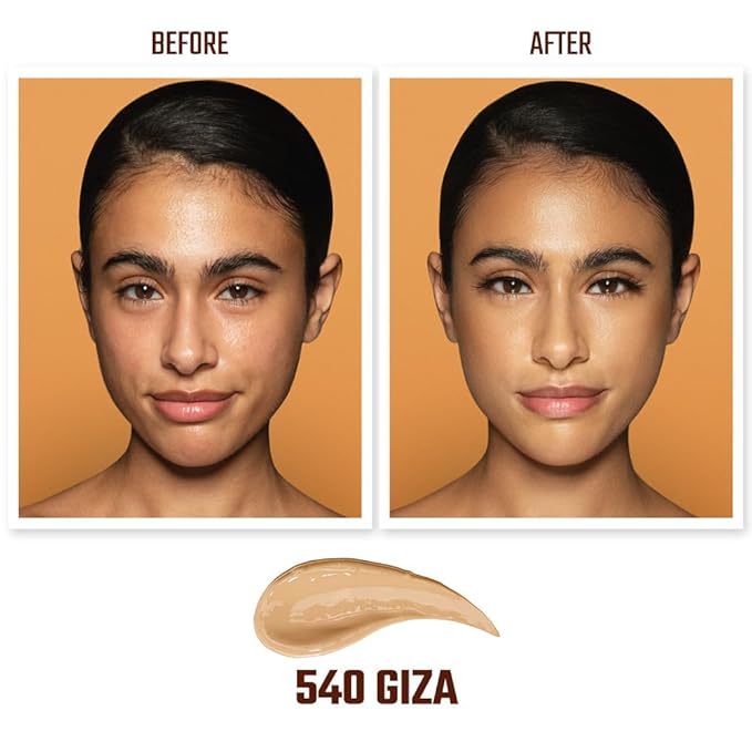 Juvia's Place I Am Magic Velvety Matte Liquid Foundation 540 - Giza - Medium w/Cool, Neutral Undertone, Makeup Foundation Full Coverage, Lightweight, Long Wear, Velvety Matte Finish-Velvo Beauty