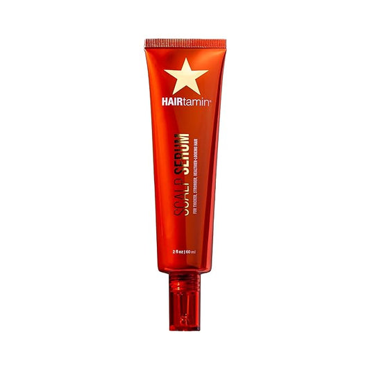 HAIRtamin Scalp Serum Natural Hair Growth Thickening | Made in USA | Helps Increase Hair Thickness and Aids Against Hair Thinning and Hair Fall Out | Moisturizes and Soothes Dry Itchy Scalp-Velvo Beauty