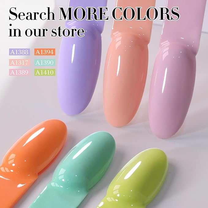 Double Rhythm Pastel Green Gel Polish Sheer Neutral Natural Light Milky Same Color Same Bottle 15ML Jelly UV Nail Art DIY at Home (Pale Green-A1410)-Velvo Beauty