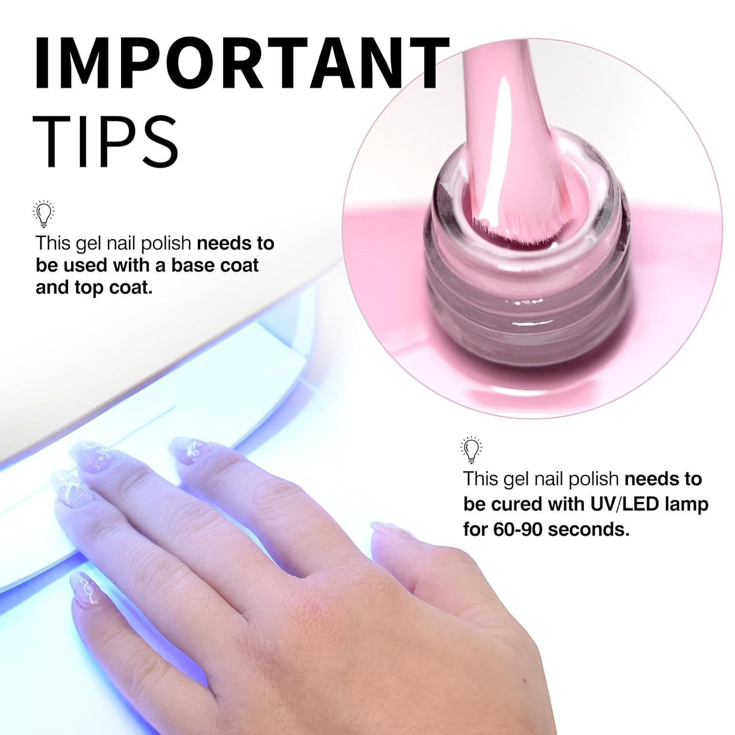 CANNI Soft Pink Jelly Gel Polish – 9ML Translucent Sheer Nude Soak-Off UV/LED Gel Nail Polish for DIY Manicure or Salon Use-Velvo Beauty