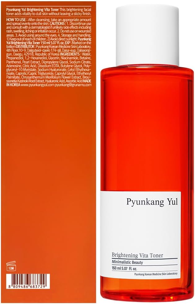 Pyunkang Yul PKY Radiance Vita Toner for Flawless and Radiant Skin, Blemish Care Toner with Vitamin C & Niacinamide, Zero Irritation, Korean Skincare (5.07 Fl. Oz, 150ml)-Velvo Beauty