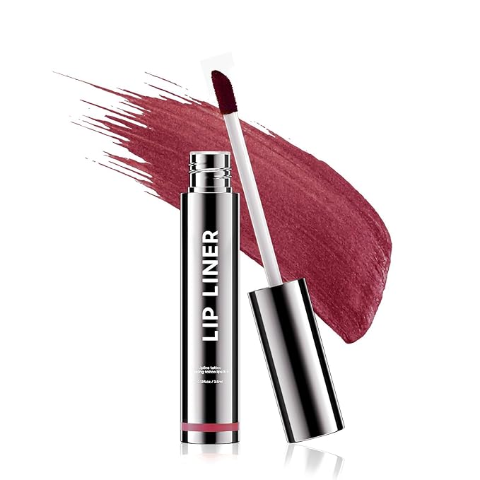 Lip Liner Stain Peel off - Waterproof & Long Lasting Peel Lip Stain Non-Stick Cup, Enhancing Complexion & Nourishing for All Skin Types, Create A Natural Lip Color (Mauve, 1 Count)-Velvo Beauty