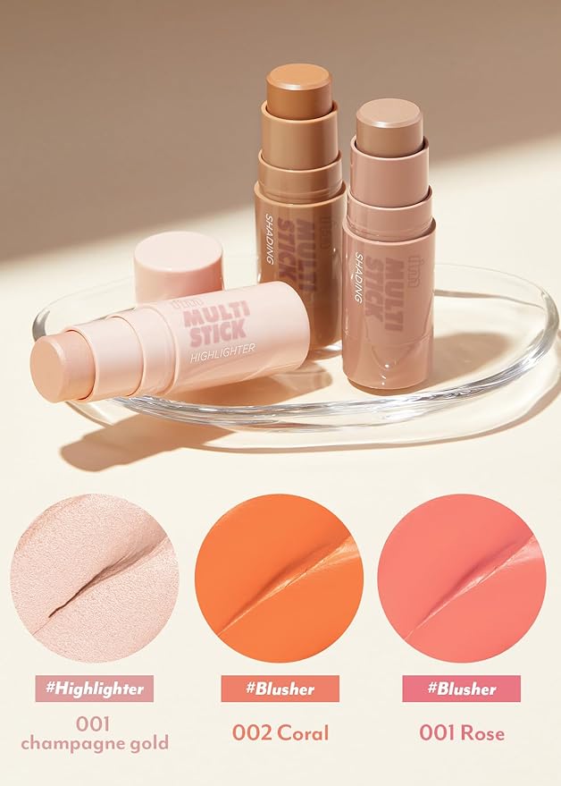 I'm Meme Ash Brown Bronzer for Face - I'm Multi-stick | Effortless Sun-kissed Warmth for Daily Use, Easy Blending Matte Finish, Shading 002 Cool Bronzer, 0.23 Oz-Velvo Beauty