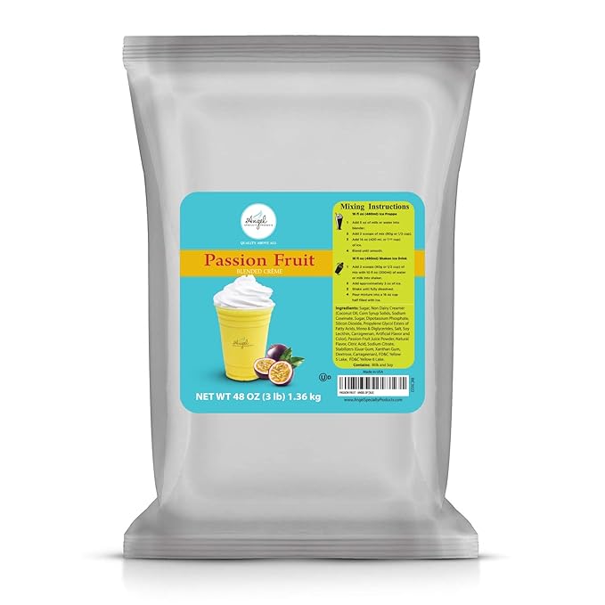 Angel Specialty Products, Blended Smoothie, Frappe Powder Mix, Passion Fruit [3 LB] [34 Servings]-Velvo Beauty