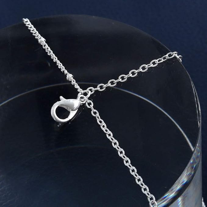 Boho Layering Disc Pendant Necklace Silver Jesus Choker Necklaces Beaded Chain Jewelry Adjustable for Women and Girls-Velvo Beauty