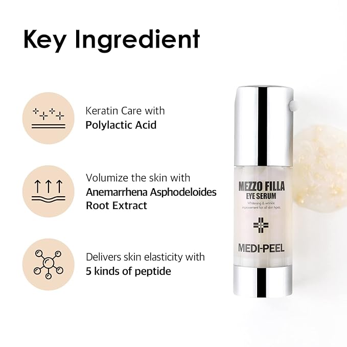 [Medi-Peel] Mezzo Filla Eye Serum 1.01 fl oz / 30ml | Anti-Wrinkle Serum For Eyes, Anti-Aging, Hydrating | Korean Skincare, For All Skin Types-Velvo Beauty