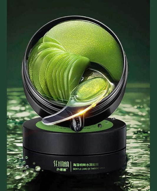 Senana MarinaUnder Eye Masks, Eye Lines And Moisturizing Eye Patches, Moisturizing, Nourishing, Improving Eye Bags, Dark Eye Circles, Under Eye Gel Pads with Collagen Hyaluronic Acid (60 Pieces) (Deep Seaweed Collagen)-Velvo Beauty