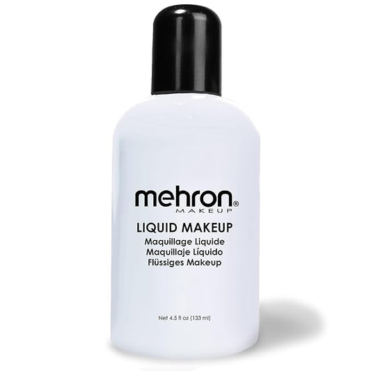 Mehron Makeup Liquid Makeup | Face Paint and Body Paint Perfect for Halloween, Cosplay I Air Brush Compatible 4.5 oz (133 ml) (MOONLIGHT WHITE)-Velvo Beauty