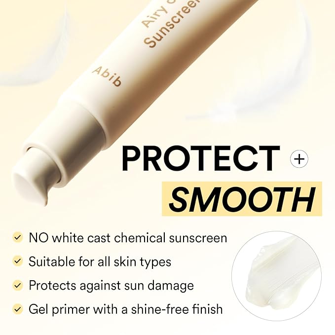 Abib Airy Clear Sunscreen Gel SPF30 1.01 fl.oz / 30 g (Semi- matte) | Korean Suncreen, Suncare, Sunblock, No White cast, Reef Safe, Primer poreless-Velvo Beauty