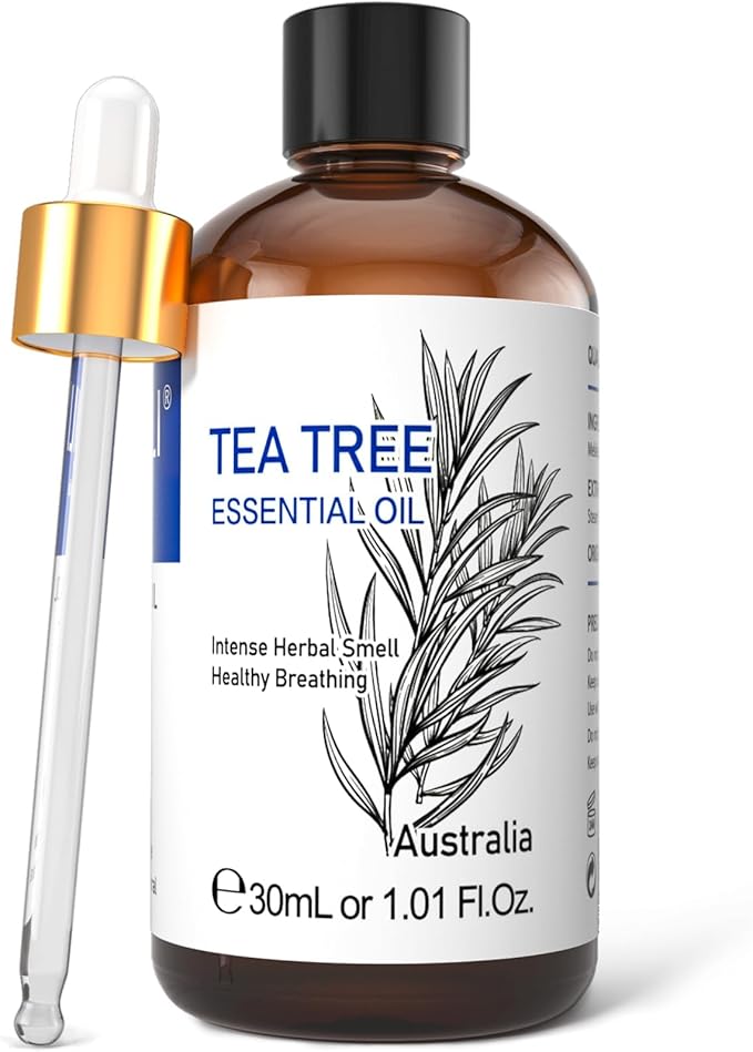 HIQILI 1 Fl Oz Tea Tree Oil, Nail Growth, Hair Restoration, Can be Added to Shampoo, Body wash, Foot Soak Use - 30ML-Velvo Beauty