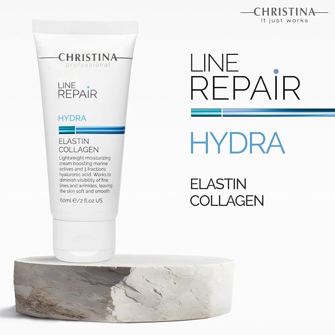 Christina Line Repair Elastin Collagen Cream for Face with Hyaluronic Acid | Face Repair Cream Nourishes and Replenishes the Skin 60ml / 2 fl.oz-Velvo Beauty