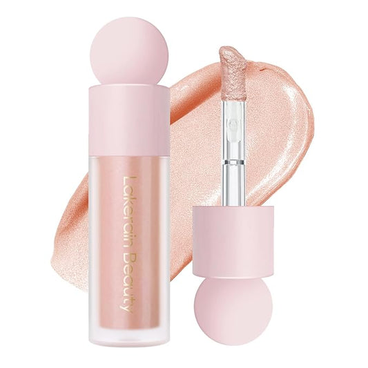 KYDA Liquid Highlighter, High Glossy Face Illuminator, Radiant Glow Liquid Filter, Silky Creamy Face Enhancing Makeup, Buildable Formula-Rose Gold-Velvo Beauty