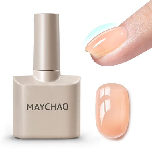 MAYCHAO Clearly Nude Builder Gel for Nails, 15ml Nail Strengthener in a Bottle, Nail Extension Hard Gel, Soak Off Long Lasting UV Light Cure-Velvo Beauty