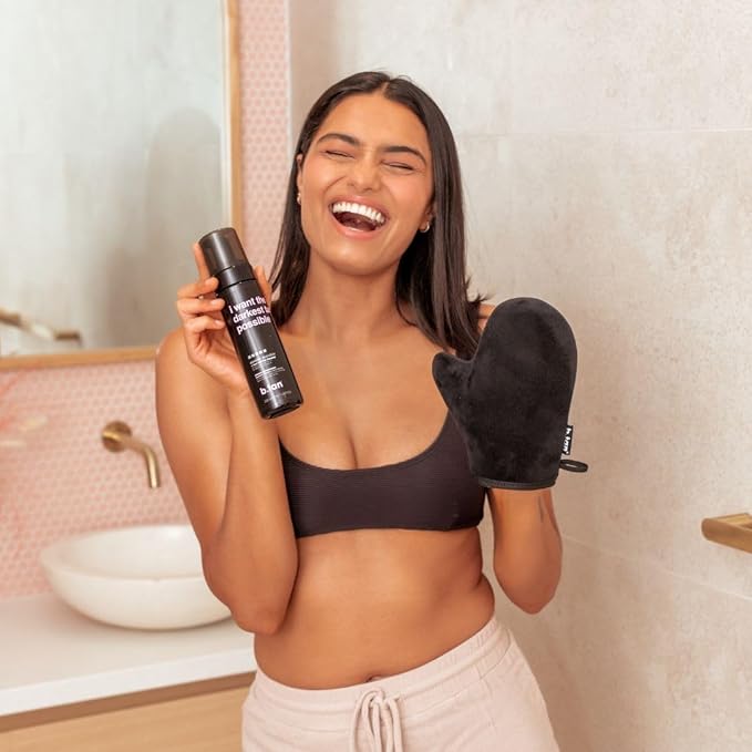 b.tan Ultra Dark Self Tanner Mousse | I Want The Darkest Tan Possible - Fast, 1 Hour Express Sunless Tanning Foam, Golden Bronzing Glow, Face & Body, No Fake Tan Smell, Vegan, Cruelty Free, 6.7 Fl Oz-Velvo Beauty