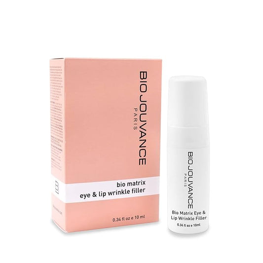 Bio Jouvance - Bio Matrix Eye and Lip Wrinkle Filler 0.34oz / 10ml - Professional Eye & Face Hydrating Cream | Anti Wrinkle Facial Skin Care Treatment | Made in France-Velvo Beauty