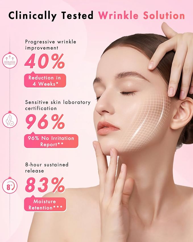 Forehead Wrinkle Patches & Smile Line Patches & Under Eye Patches, Overnight Facial Wrinkle Treatment with Hyaluronic Acid, Aloe, Collagen & Vitamin E to Lift Smile Lines for Women 60pcs-Velvo Beauty