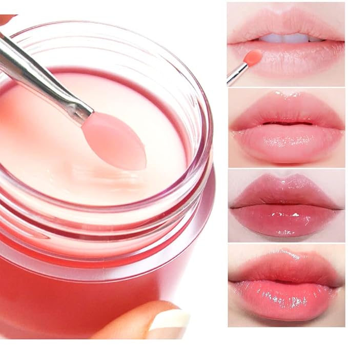 Moisturizing Lip Mask, Hydrating & Prevention Dry and Cracked Lip Scrubs Exfoliator, Lip Exfoliating Sleeping Lip Mask Long Lasting Nourishing Lip Balm-Velvo Beauty