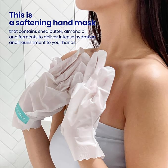 FACETORY Body Spa Sheet Mask Bundle Variety Pack of 6 with Korean Sheet Masks for Feet, Hands, and Butt - Softening, Hydrating, Nourishing, Moisturizing, for Dry, Cracked Skin-Velvo Beauty