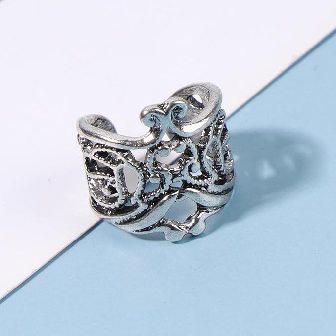 Boho Ear Cuff Earrings Silver Conch Ear Cuffs Earrings Helix Hoop Earrings Non Pierced Cartilage Earrings Jewelry for Women and Girls-Velvo Beauty